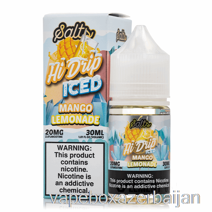 E-Juice Vape ICED Mango Lemonade - Hi-Drip Salts - 30mL 20mg